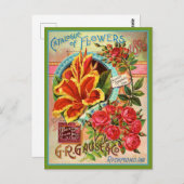 Bloemencatalogus Richmond Indiana Briefkaart (Voorkant / Achterkant)