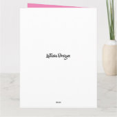 Bloemencirkel Banner 1e Lady Verjaardag Kaart (Achterkant)