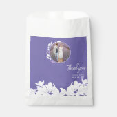 Bloemencirkel Paar Foto Favor Bag Bedankzakje (Voorkant)