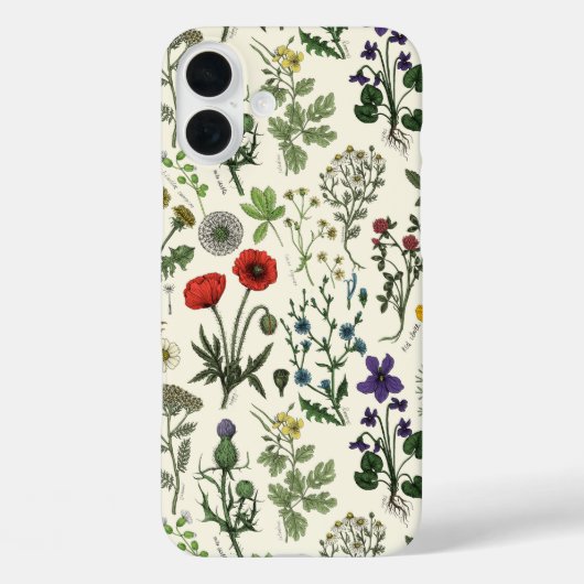 Bloemencollage Case-Mate iPhone Case (Achterkant)