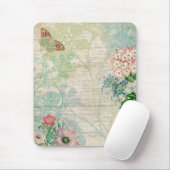  bloemencollage Mousepad Muismat (Met muis)