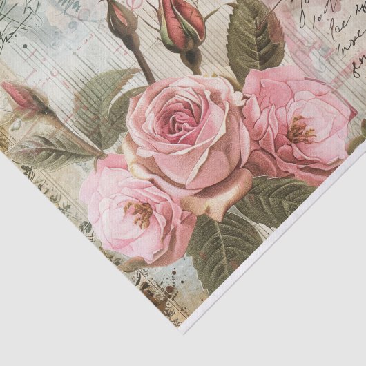  bloemencollagepatroon tissuepapier (Detail)