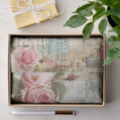  bloemencollagepatroon tissuepapier (Geschenk)