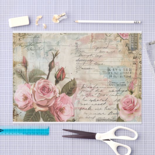  bloemencollagepatroon tissuepapier (Craft)