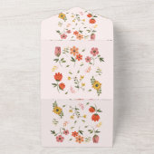 bloemencollectie all in one uitnodiging (Buitenkant)