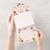 bloemencollectie all in one uitnodiging (Afscheurbaar)