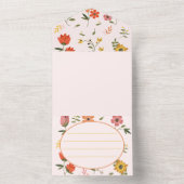 bloemencollectie all in one uitnodiging (Binnen)