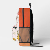 bloemencollectie bedrukte rugzak (Rechts)