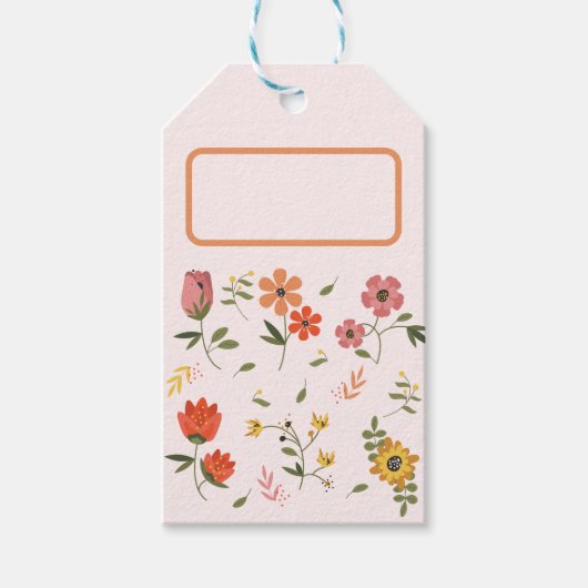 bloemencollectie cadeaulabel (Voorkant)