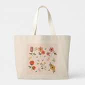 bloemencollectie grote tote bag (Achterkant)