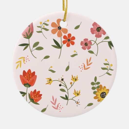bloemencollectie keramisch ornament (Voorkant)