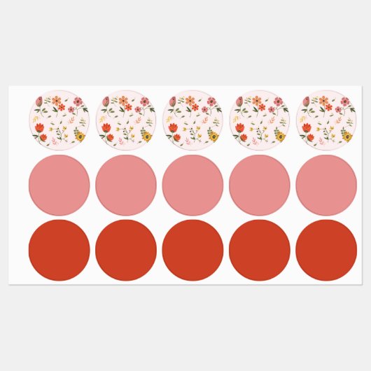 bloemencollectie labels (Vel)