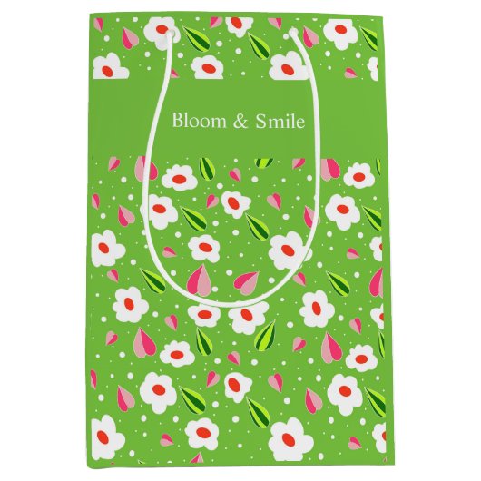 Bloemencollectie Meadow Whimsy Medium Cadeauzakje (Voorkant)