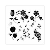 bloemencollectie rubberstempel (Afrduk)