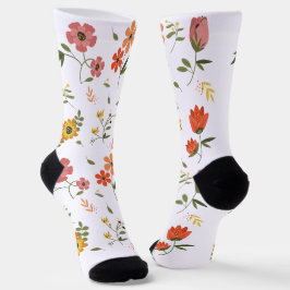 bloemencollectie sokken