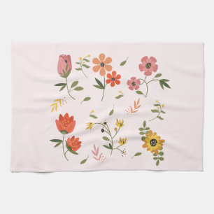 bloemencollectie theedoek