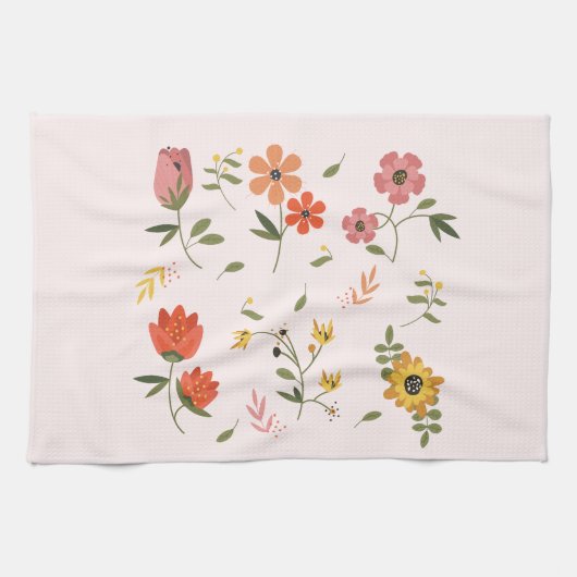 bloemencollectie theedoek (Horizontaal)