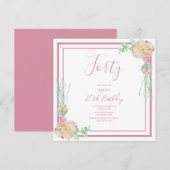  bloemencorner Verjaardag Kaart (Voorkant / Achterkant)