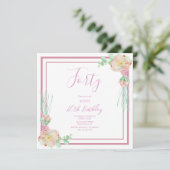  bloemencorner Verjaardag Kaart (Staand voorkant)