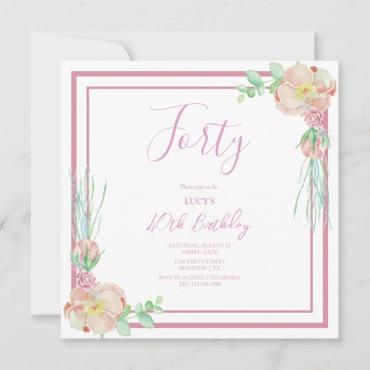  bloemencorner Verjaardag Kaart (Voorkant)