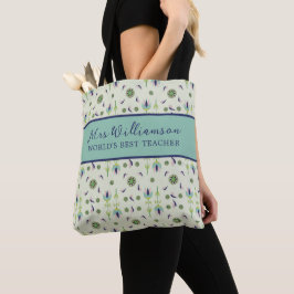  Bloemencrème Docent Canvas tas