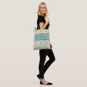  Bloemencrème Docent Canvas tas (Op model)