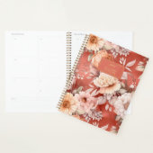  Bloemencrème Koraal Waterverf Bloemen Planner (Display)