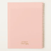 Bloemencrème Pink Rose Boho Flowers Planner (Achterkant)