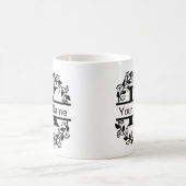Bloemend Alphabet met Naam Eigen Monogram Koffiemok (Center)