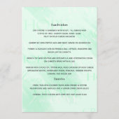 Bloemend Bloemetjesdoop of Doopmenu Menu (Achterkant)