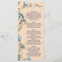 Bloemend bruiloftsmenu, Minimaal menu, Elegant Menu