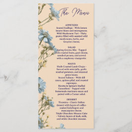 Bloemend bruiloftsmenu, Minimaal menu, Elegant Menu