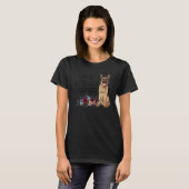 Bloemend leven is beter met een herder Duitse herd T-shirt (Voorkant volledig)