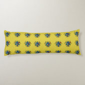 Bloemend mandala naadloos patroon lichaamskussen (Achterkant)