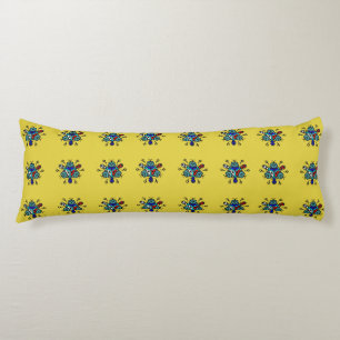 Bloemend mandala naadloos patroon lichaamskussen