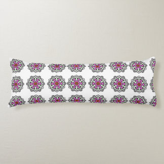 Bloemend mandala naadloos patroon: paarse Boho Zen Lichaamskussen