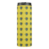 Bloemend mandala naadloos patroon thermosbeker (Achterkant)