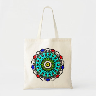 Bloemend mandala naadloos patroon tote bag
