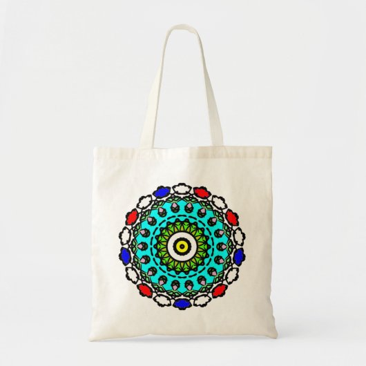 Bloemend mandala naadloos patroon tote bag (Voorkant)