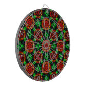 Bloemend modern boho elegant abstract patroon #504 dartbord (Voorkant Links)