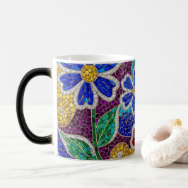 bloemend modern mozaïekpatroon keramische mok