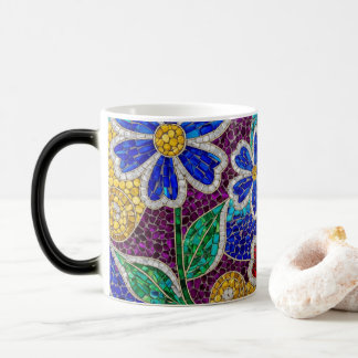 bloemend modern mozaïekpatroon keramische mok