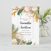 Bloemend Palmblad Kaart (Staand voorkant)