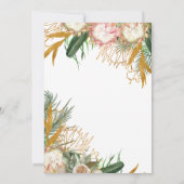 Bloemend Palmblad Kaart (Achterkant)