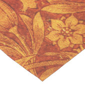 Bloemend rode en goudgele Wm Morris-ontwerp Medium Tafelloper (Hoek)