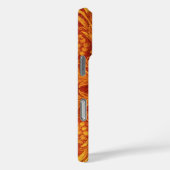 Bloemend rode en goudgele Wm Morris Voeg een naam  Case-Mate iPhone Case (Achterkant / Rechts)