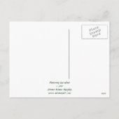 Bloemend Succulent Feestdagenkaart (Achterkant)