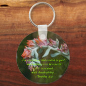 Bloemend Succulent Sleutelhanger (Voorkant)