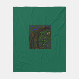 Bloemend zee monster fleece deken