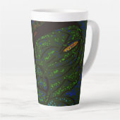 Bloemend zee monster latte mok (Rechterhoek)